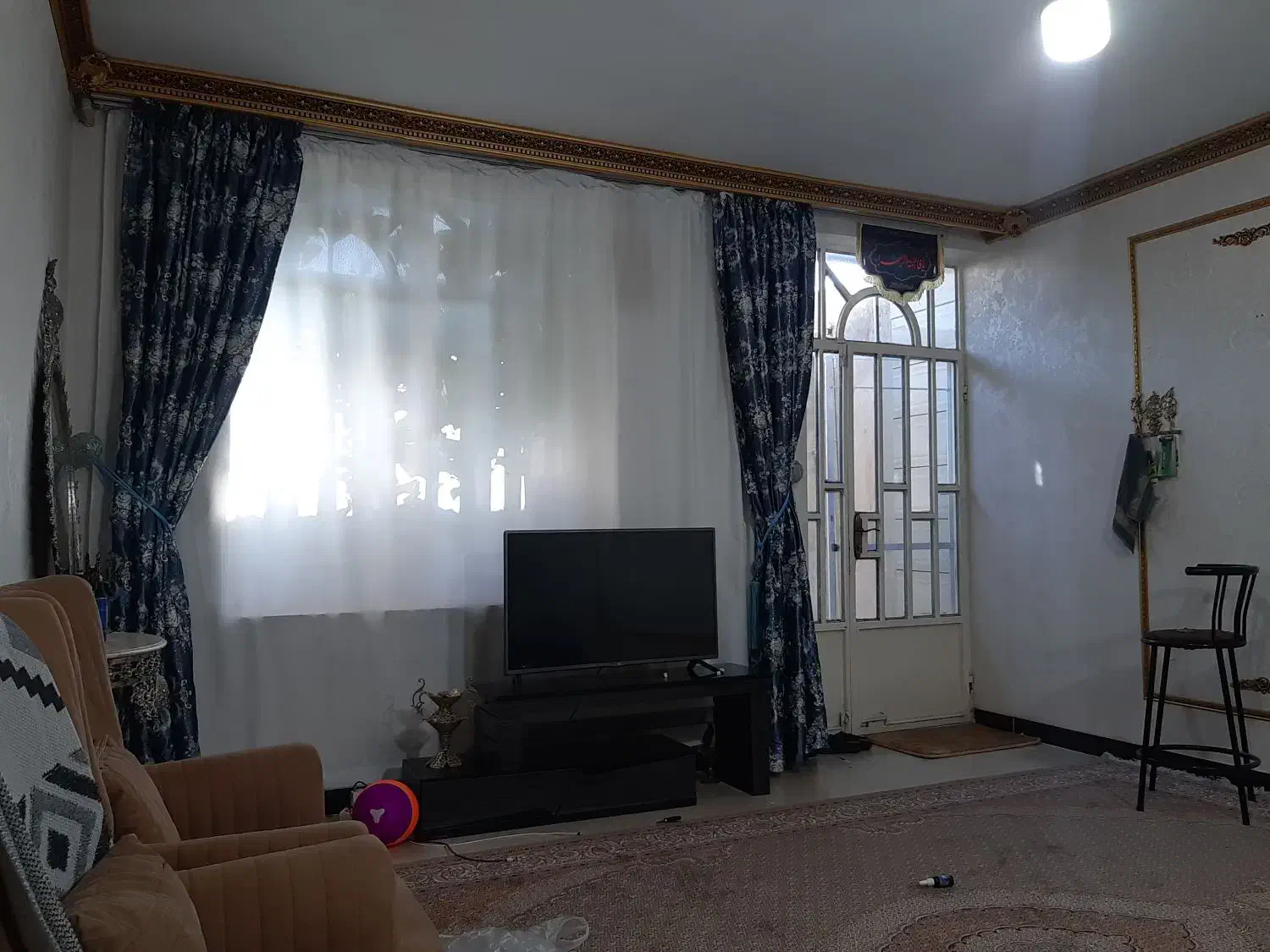 فروش پرده طوسی|پرده، رانر، رومیزی|کوهدشت, |دیوار