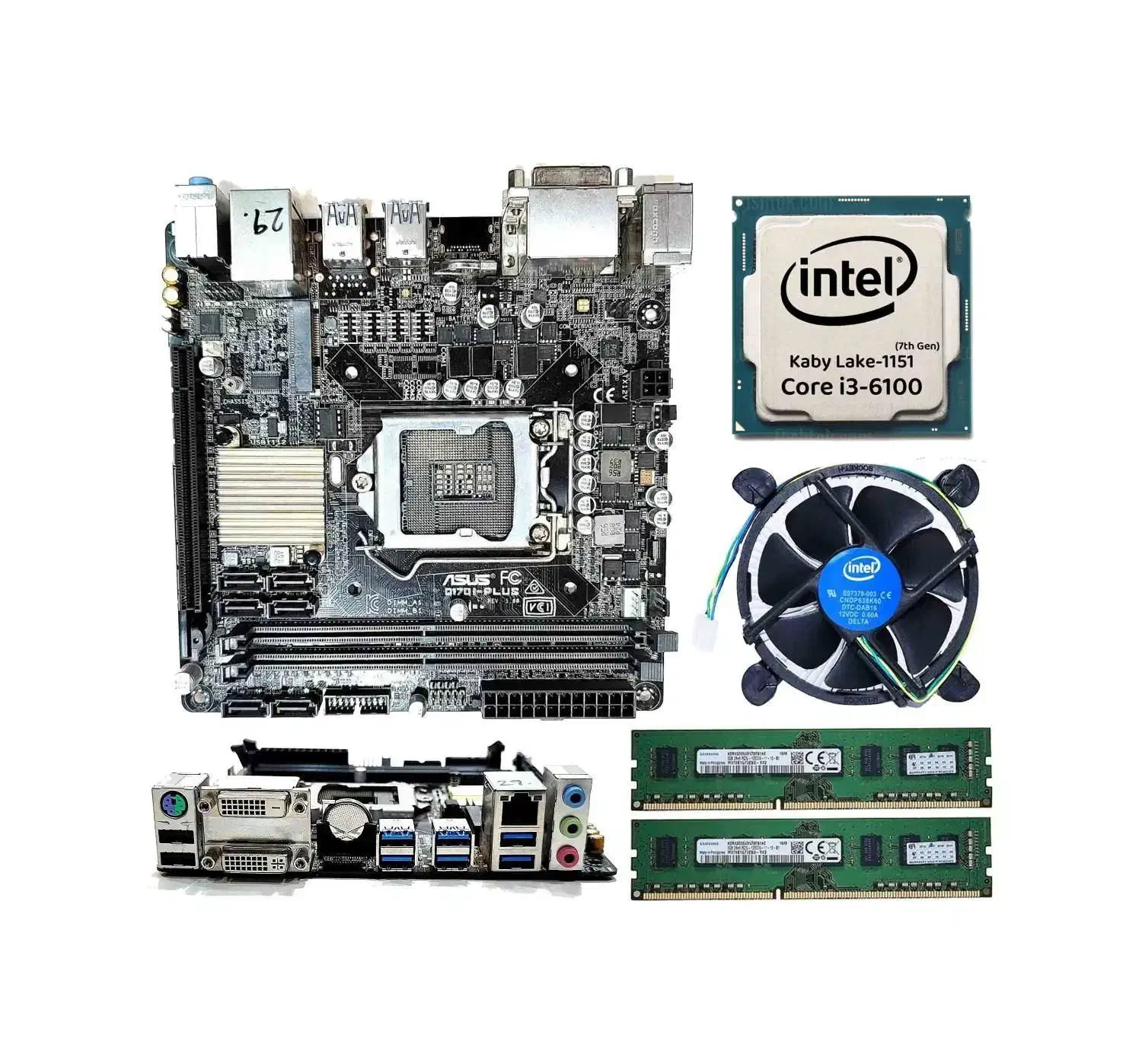 کیس نسل شش i3-6100 16GB ASUS Q170 SSD256 DVD-RW|رایانه رومیزی|تبریز, |دیوار