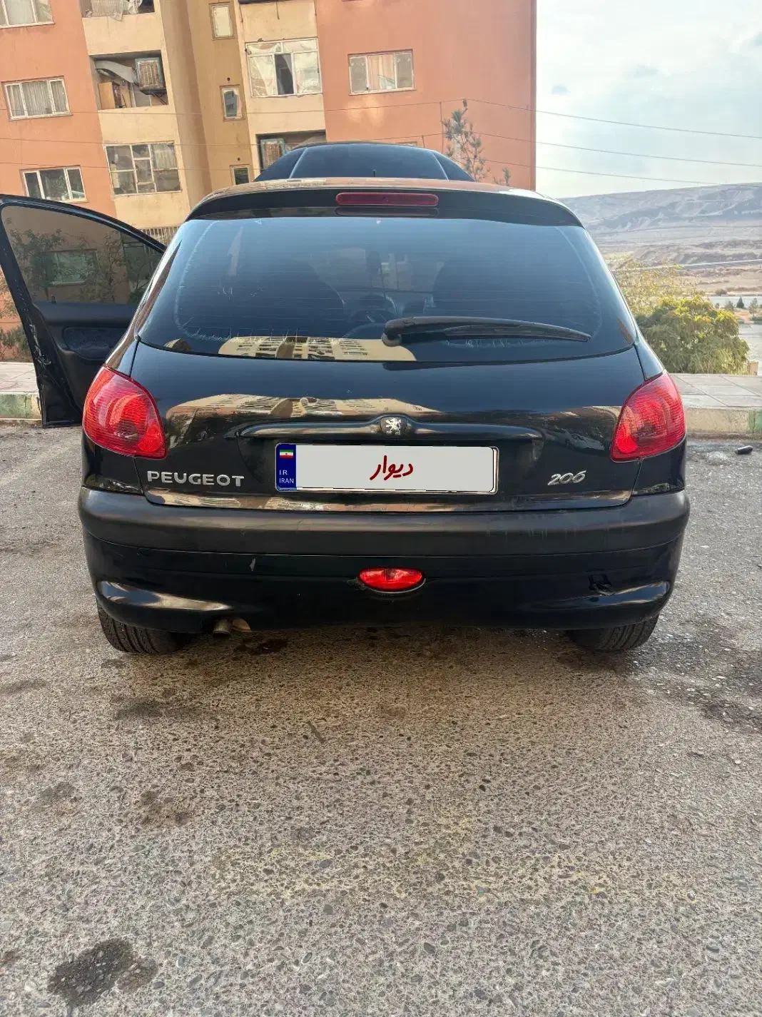 206 تیپ یک کامل بی رنگ|خودرو سواری و وانت|پرند, فاز ۵|دیوار