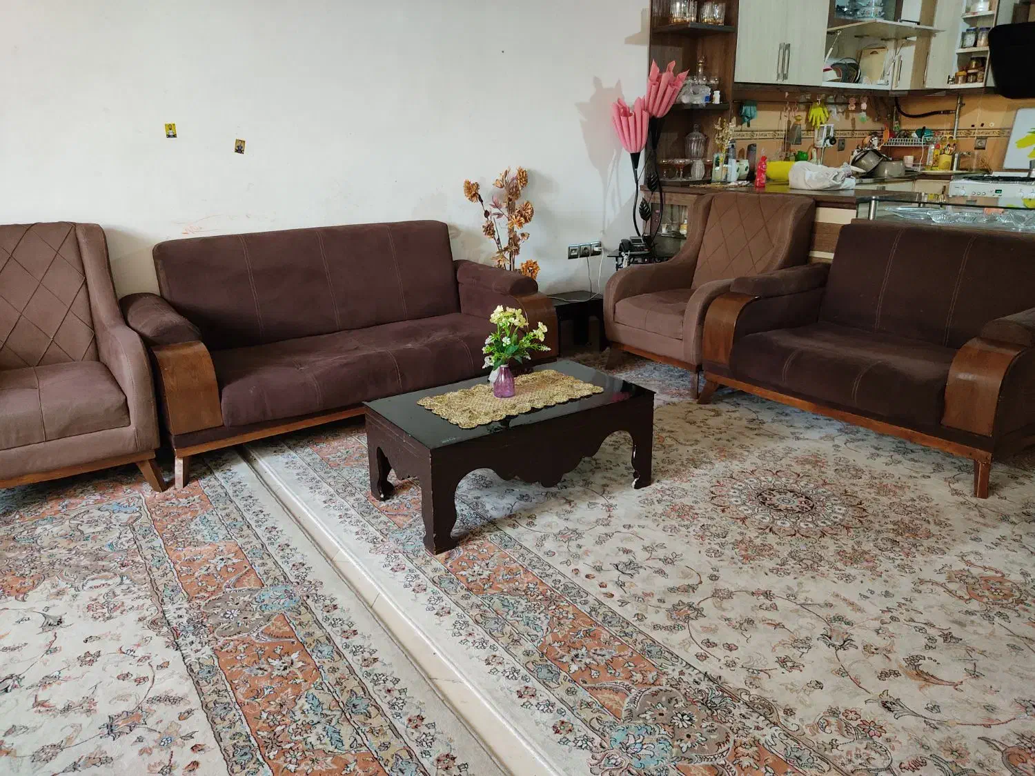 مبلمان هفت نفره|مبلمان خانگی و میز عسلی|کاشمر, |دیوار