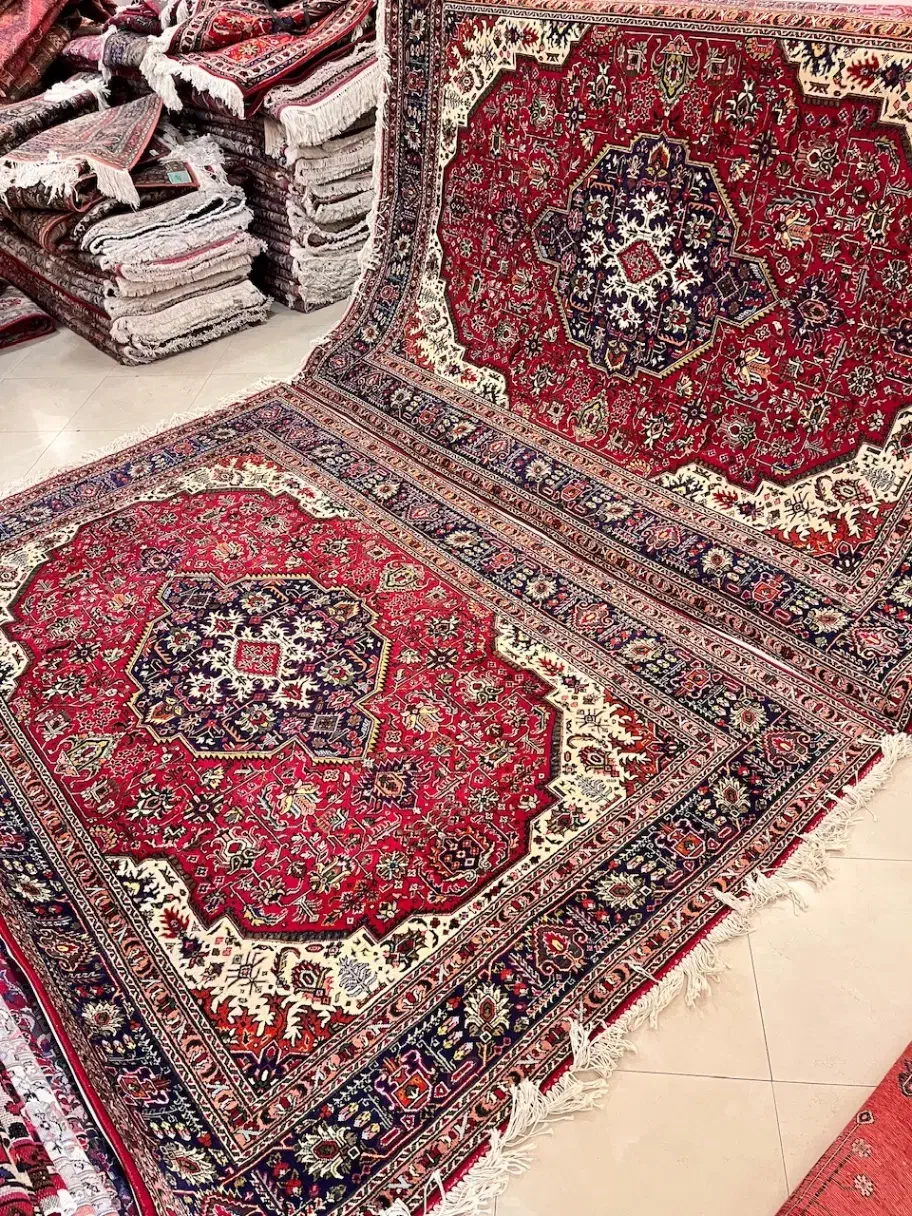 جفت ۶متری دستبافت تبریز نقشه هریس لاکی|فرش|تهران, جهاد|دیوار