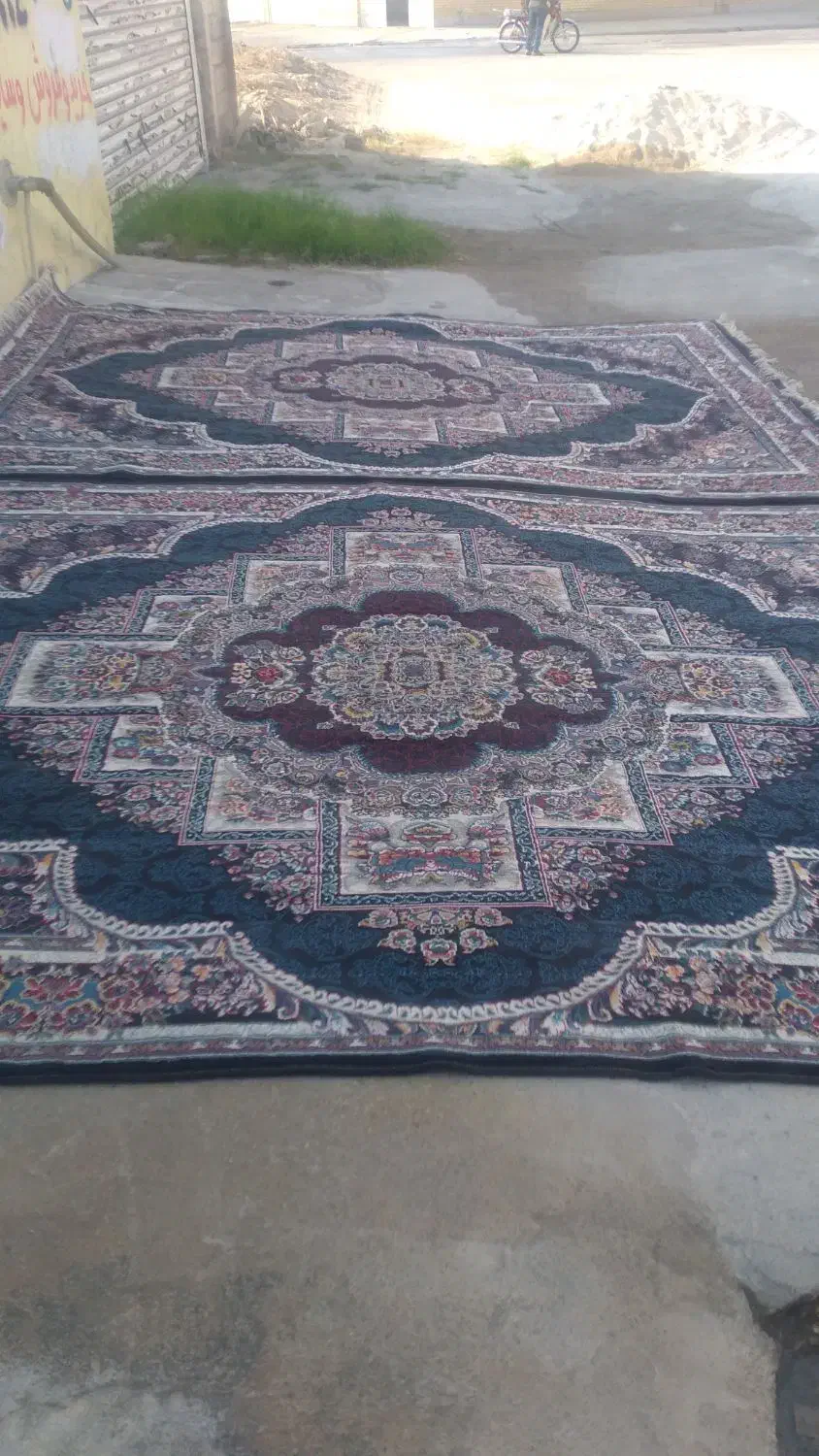 دو عدد فرش دو قلو ۹ متری در بهبهان|فرش|چاروسا, |دیوار