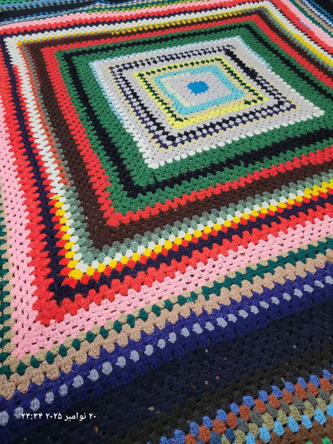 رومیزی یا رو کُرسی قدیمی دستبافت|پرده، رانر، رومیزی|کاشان, راوند|دیوار