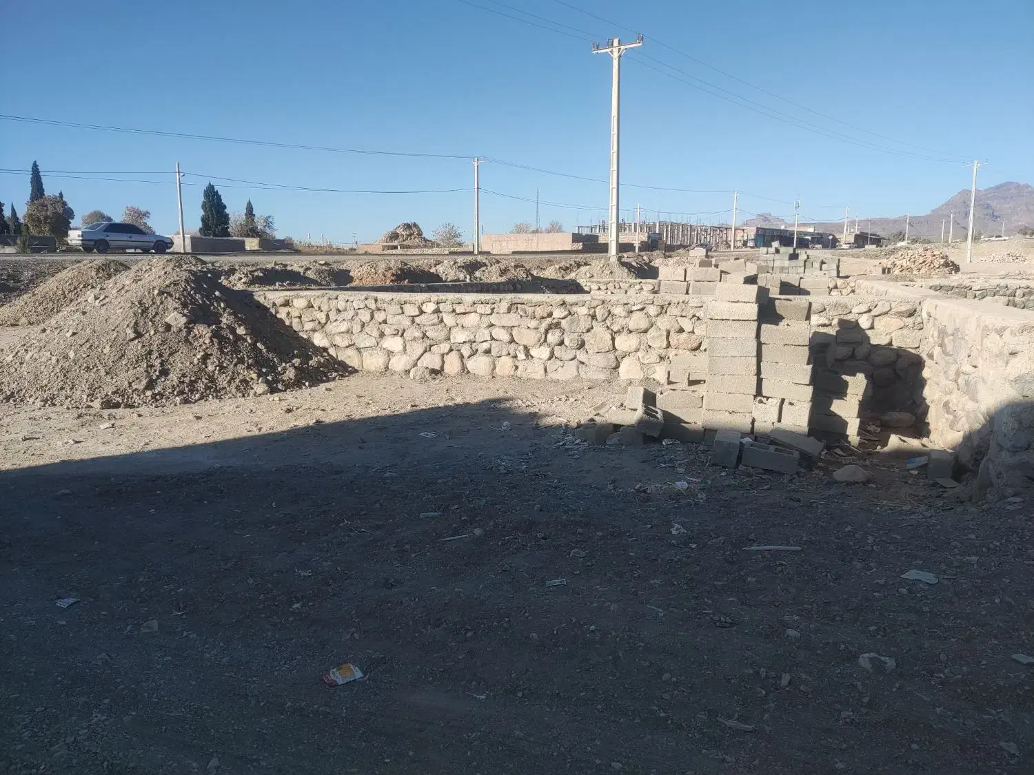 زمین تجاری نزدیک جاده اسکل باد به نوک اباد|فروش زمین و ملک کلنگی|تفتان, |دیوار