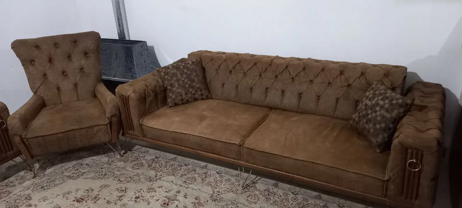 مبل مکانیزم ۸ نفره|مبلمان خانگی و میز عسلی|اسلام‌شهر, شهرک محمدیه|دیوار