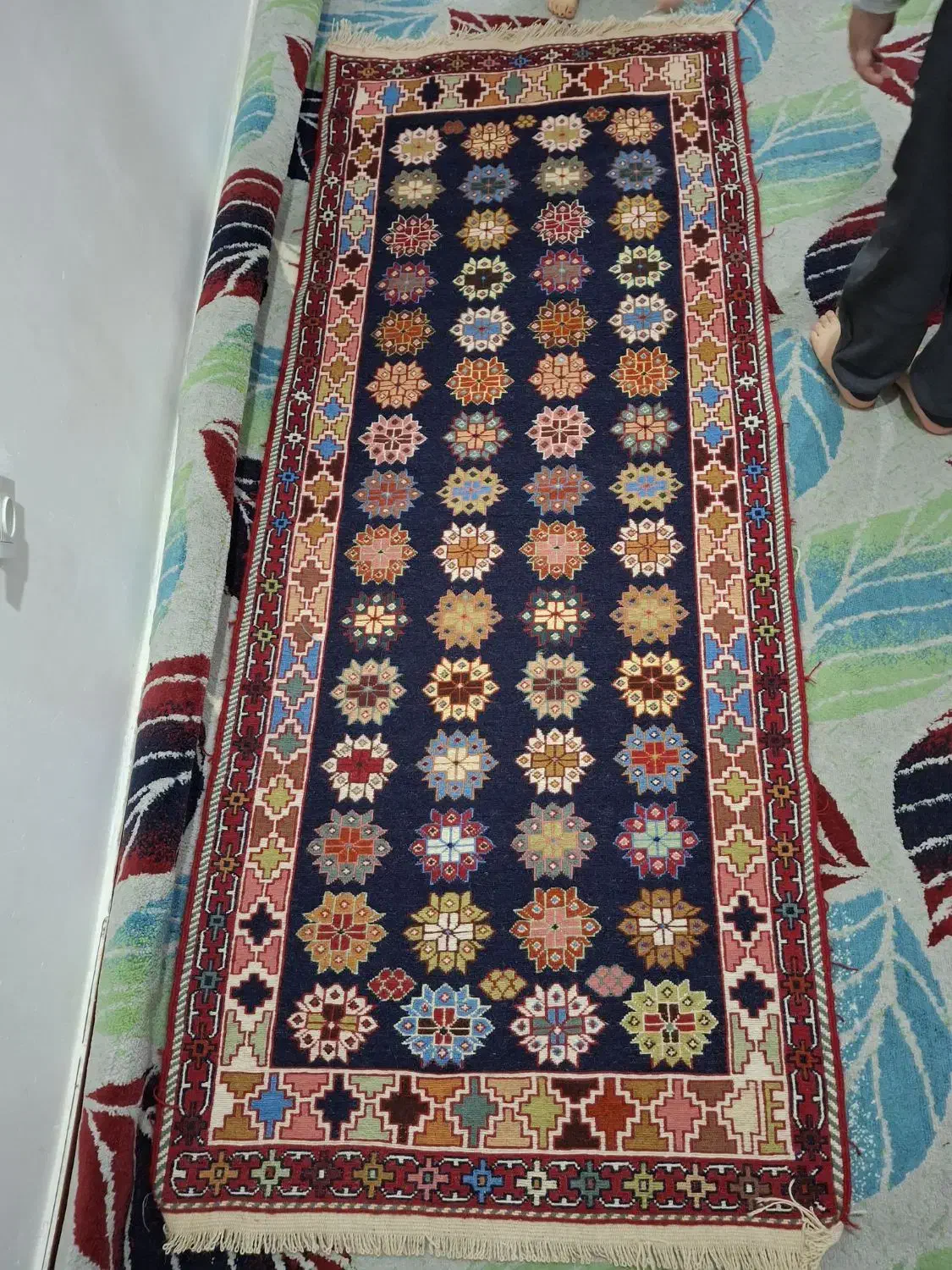 ورنی سایز 2 در 80|گلیم، جاجیم، گبه|تبریز, |دیوار