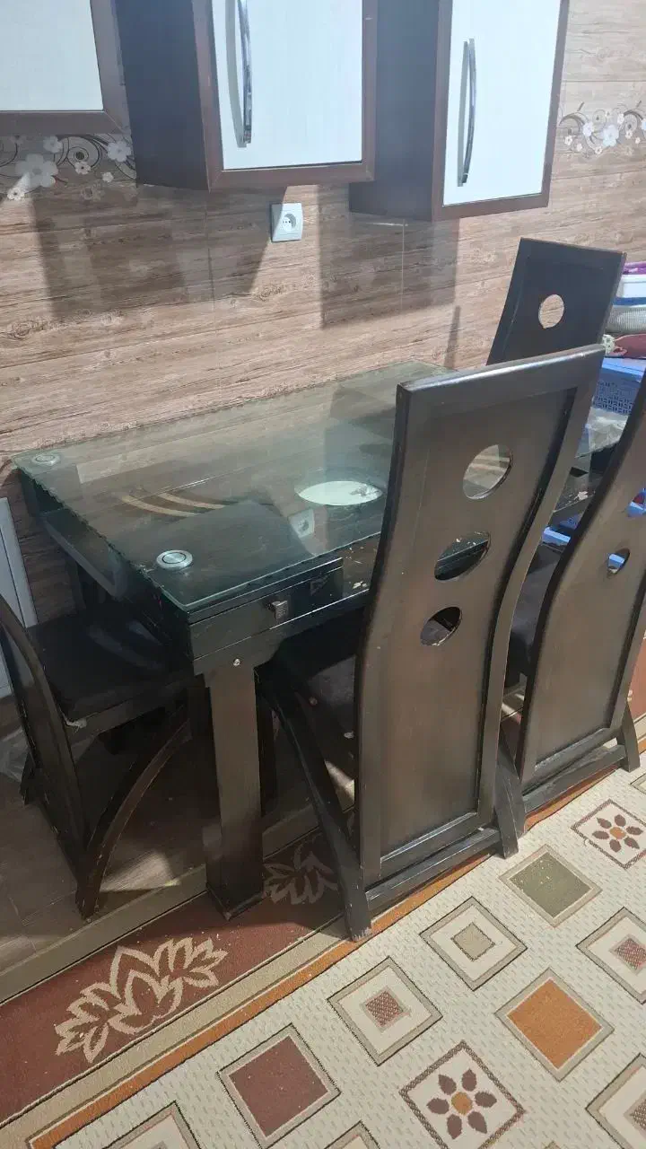 میز غذا خوری تمام چوب|میز و صندلی غذاخوری|قیدار, |دیوار