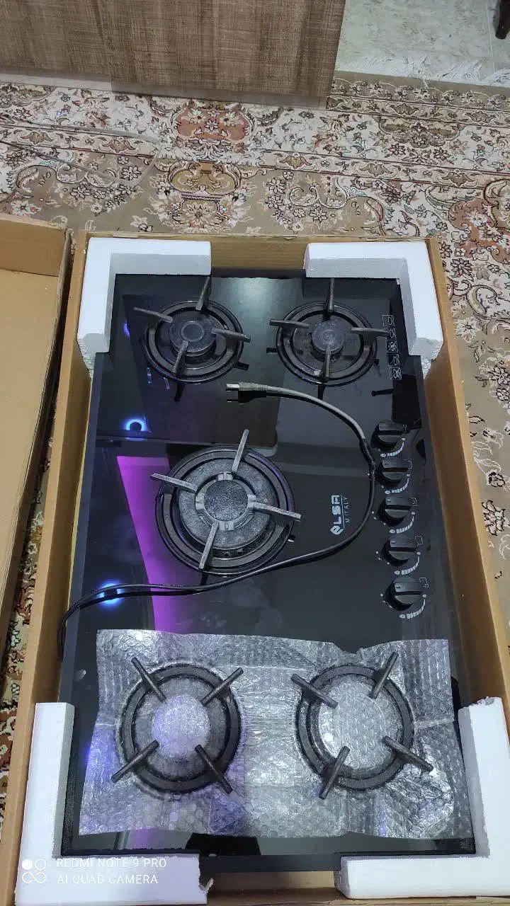 گاز صفحه شیشه ای|اجاق گاز و لوازم برقی پخت‌وپز|گلستان (تهران), |دیوار