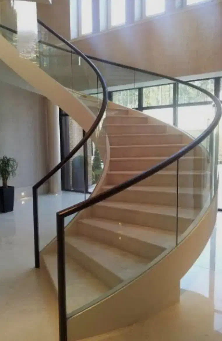 نرده استیل ، نرده شیشه ای ، پله گرد ، پله معلق|خدمات پیشه و مهارت|خاوران, |دیوار