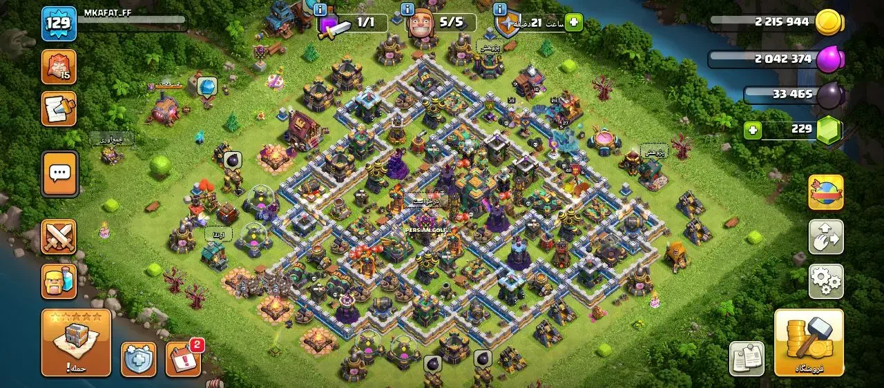 اکانت کلش طاق با اکانت فری فایر تبر نیاد|کنسول، بازی ویدئویی و آنلاین|جیرفت, |دیوار