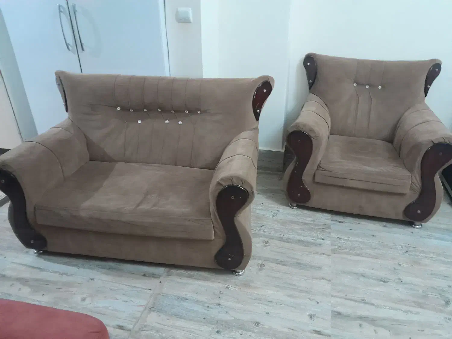 مبل ۷ نفره کار کرده ۳ تومن|مبلمان خانگی و میز عسلی|گرگان, |دیوار