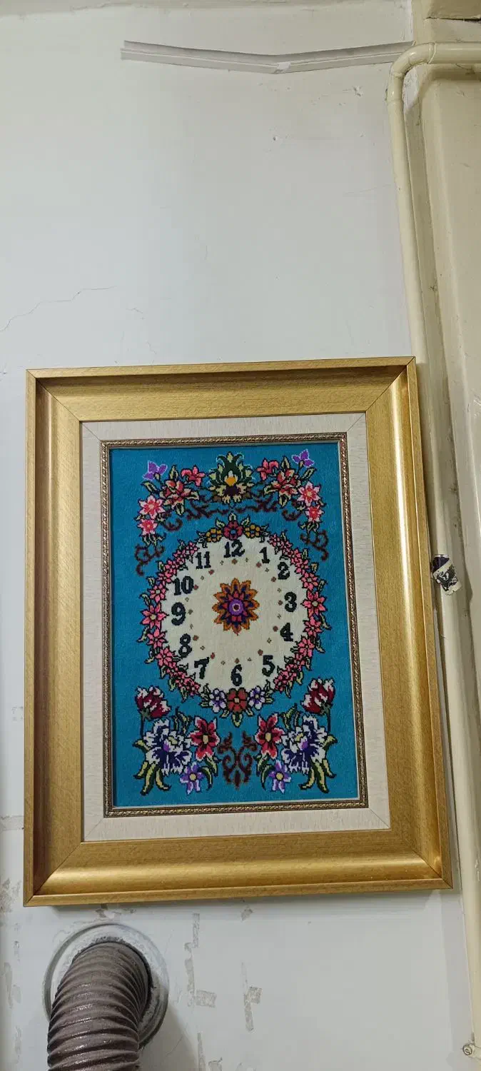 تابلو فرش ساعت|تابلو فرش|بیجار, |دیوار
