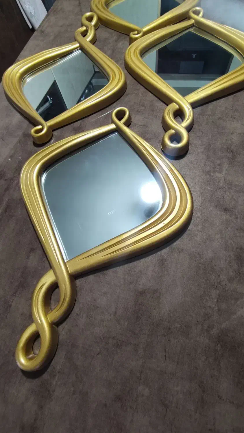 آینه دکوراتیو طلایی|آینه|الوند, |دیوار