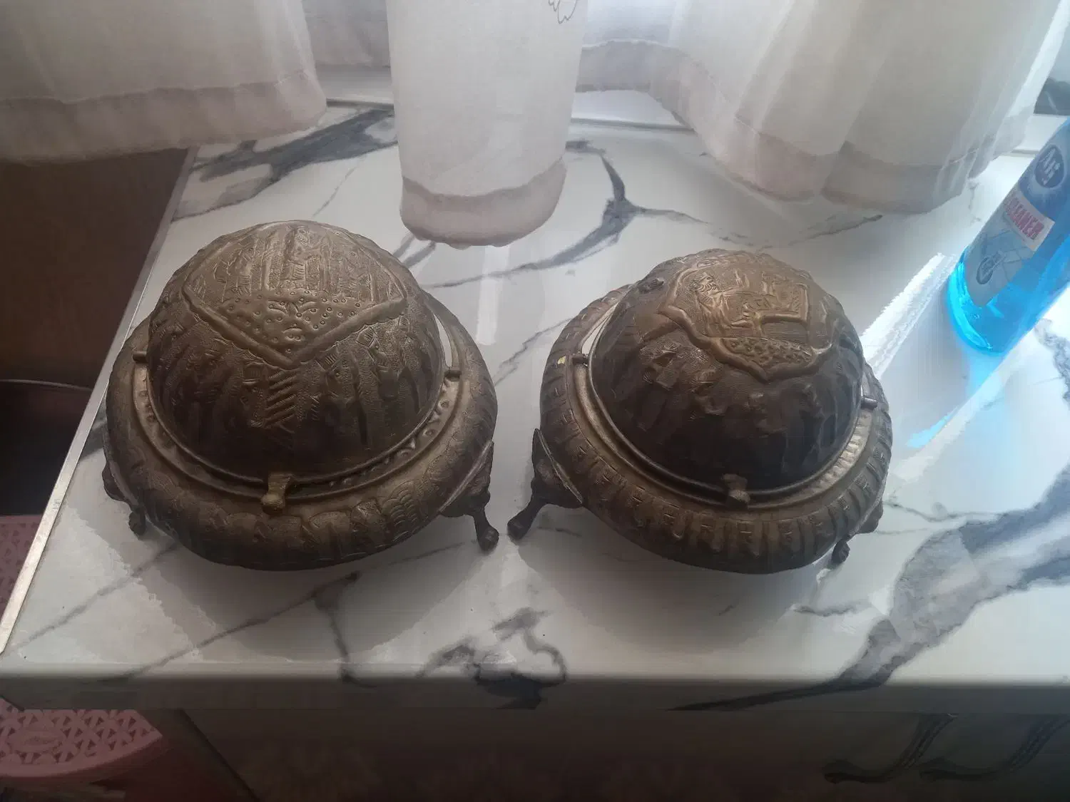 خاویار خوری برنجی|کلکسیون اشیاء عتیقه|ورامین, خیر آباد|دیوار