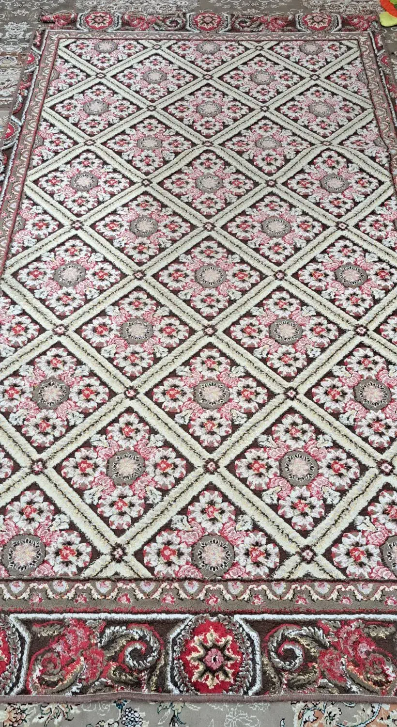 قالیچه طرح ابریشم|گلیم، جاجیم، گبه|قرچک, مهدیه|دیوار