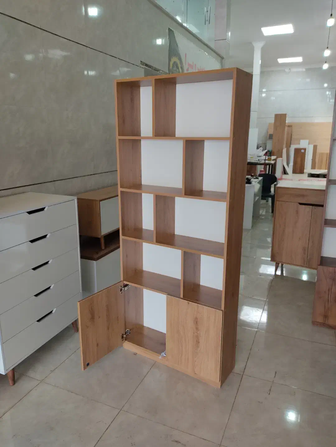 کابخانه مینیمال|کتابخانه، شلف، قفسههای دیواری|قزوین, |دیوار