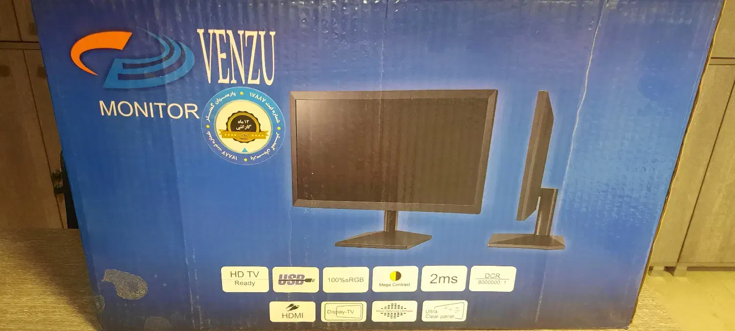 مانیتور ۱۹ اینچ venzu|قطعات و لوازم جانبی رایانه|تهران, بهجتآباد|دیوار