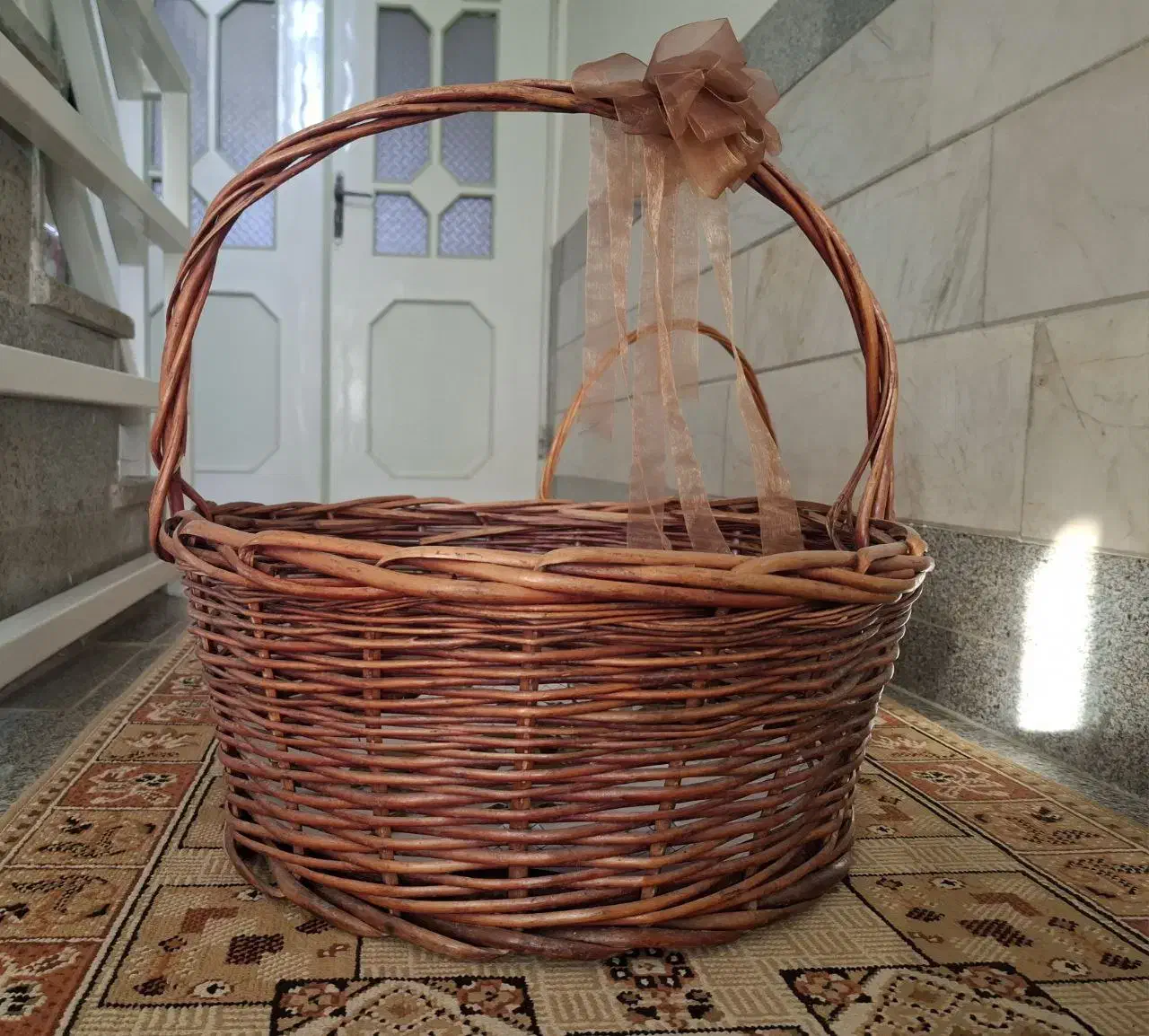 سبد حصیری|صنایع دستی و سایر لوازم تزئینی|بجستان, |دیوار