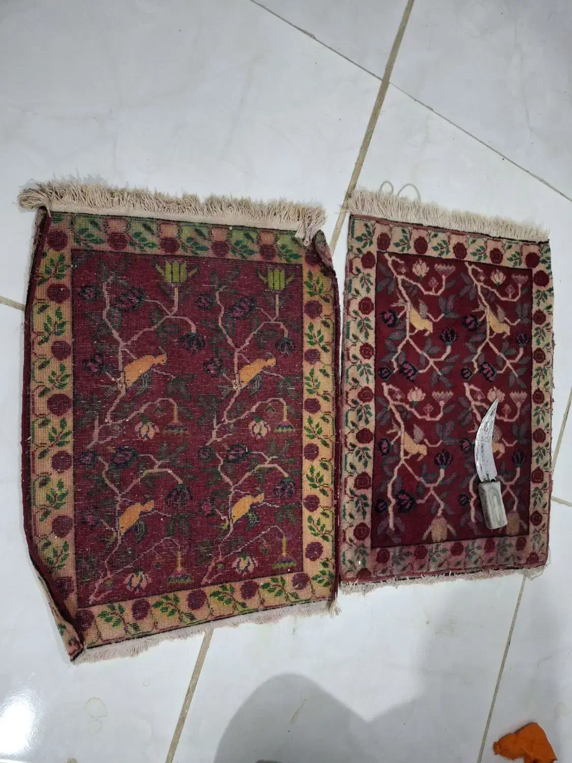 قالیچه قدیمی صد سال به بالا|کلکسیون اشیاء عتیقه|فریمان, |دیوار