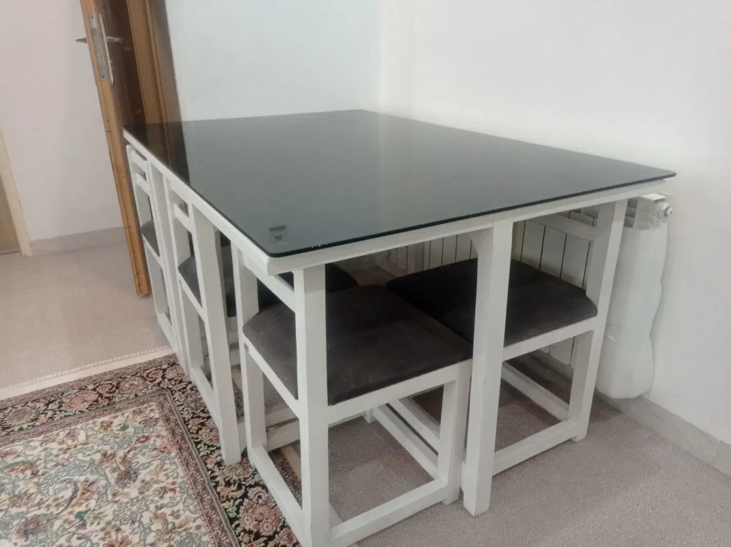 میز ناهار خوری کم جا ۶ نفره|میز و صندلی غذاخوری|پاوه, |دیوار