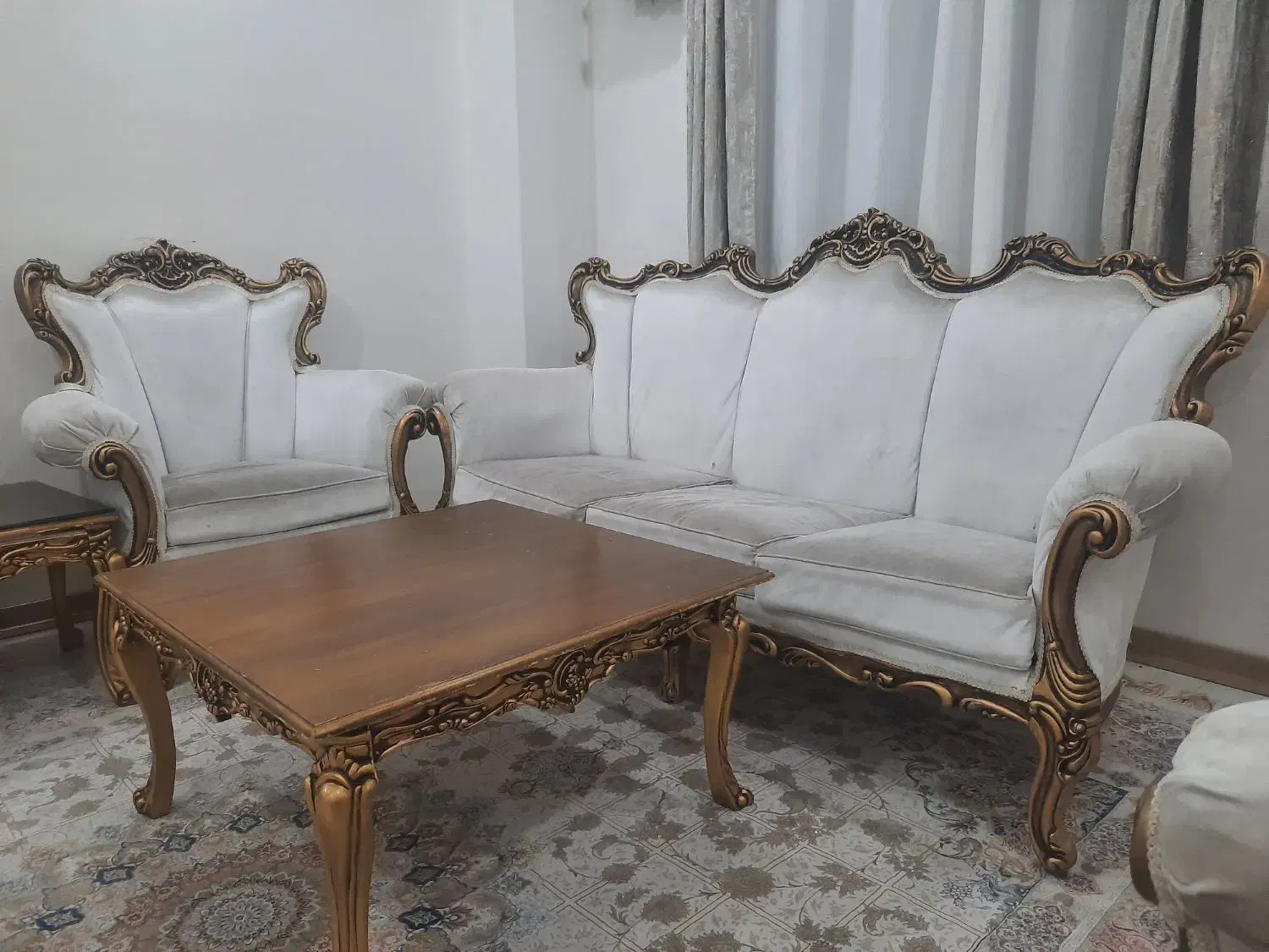 مبل استیل ۹ نفره|مبلمان خانگی و میز عسلی|تهران, شهرک ولیعصر شمالی|دیوار