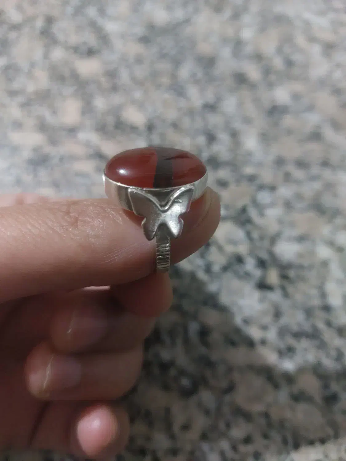 انگشتر عقیق اصل ودو ست گردنبندوگوشواره|جواهرات|کازرون, |دیوار