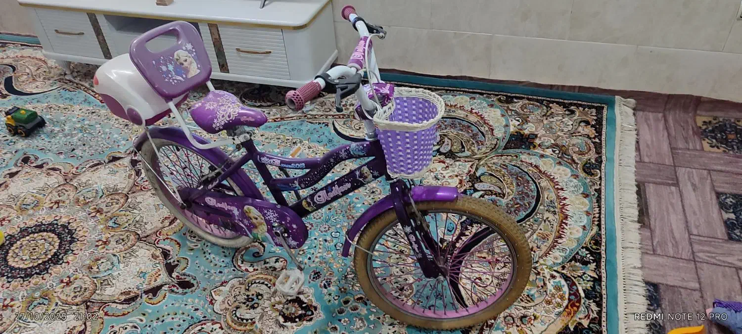 دوچرخه 20 دوخترونه در حد نو|دوچرخه، اسکیت، اسکوتر|شیراز, پودنک|دیوار