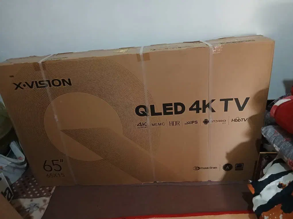 تلوزیون ایکس ویژن ۶۵ اینج|تلویزیون و پروژکتور|گرگان, |دیوار