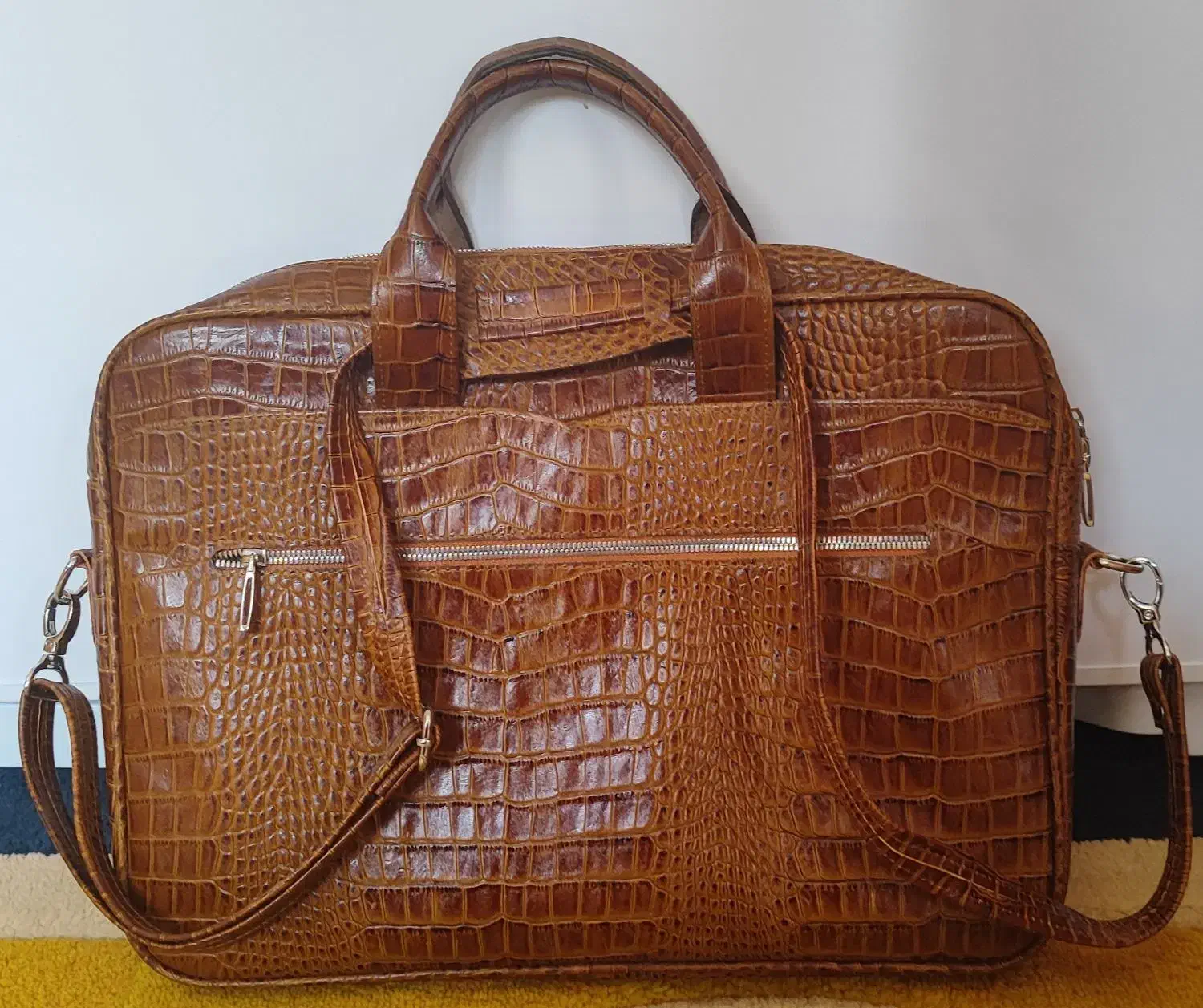 کیف اداری چرم طرح کروکودیل|کیف، کفش، کمربند|تبریز, |دیوار