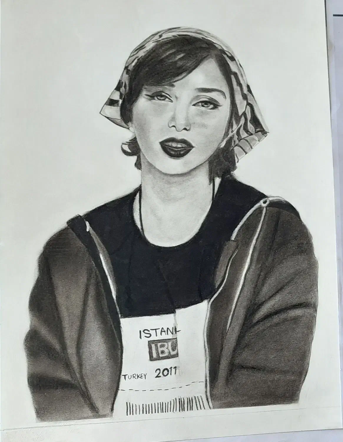 طراحی سیاه قلم چهره|تابلو، نقاشی، عکس|گراش, |دیوار