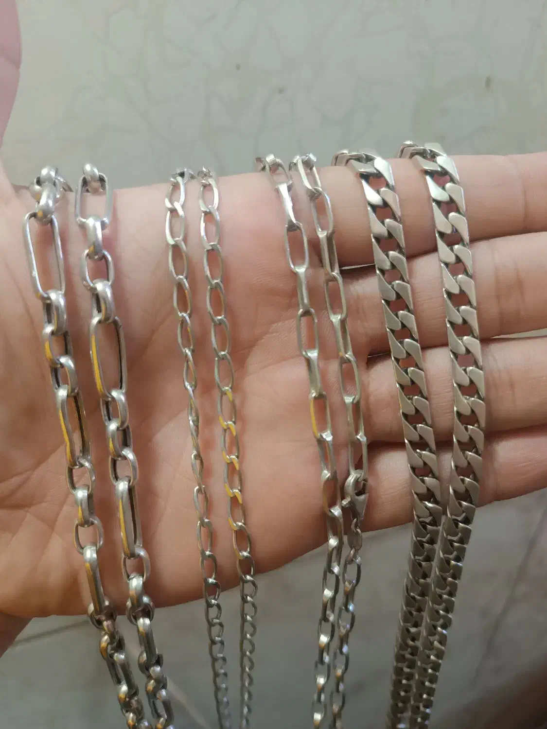 زنجیر نقره|جواهرات|کرج, گلشهر|دیوار