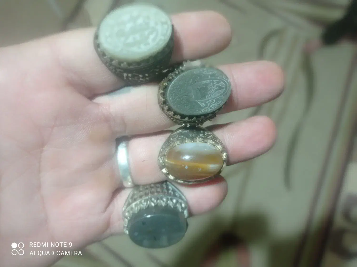 انگشتر عقیق سلیمانی یشم|جواهرات|برازجان, |دیوار