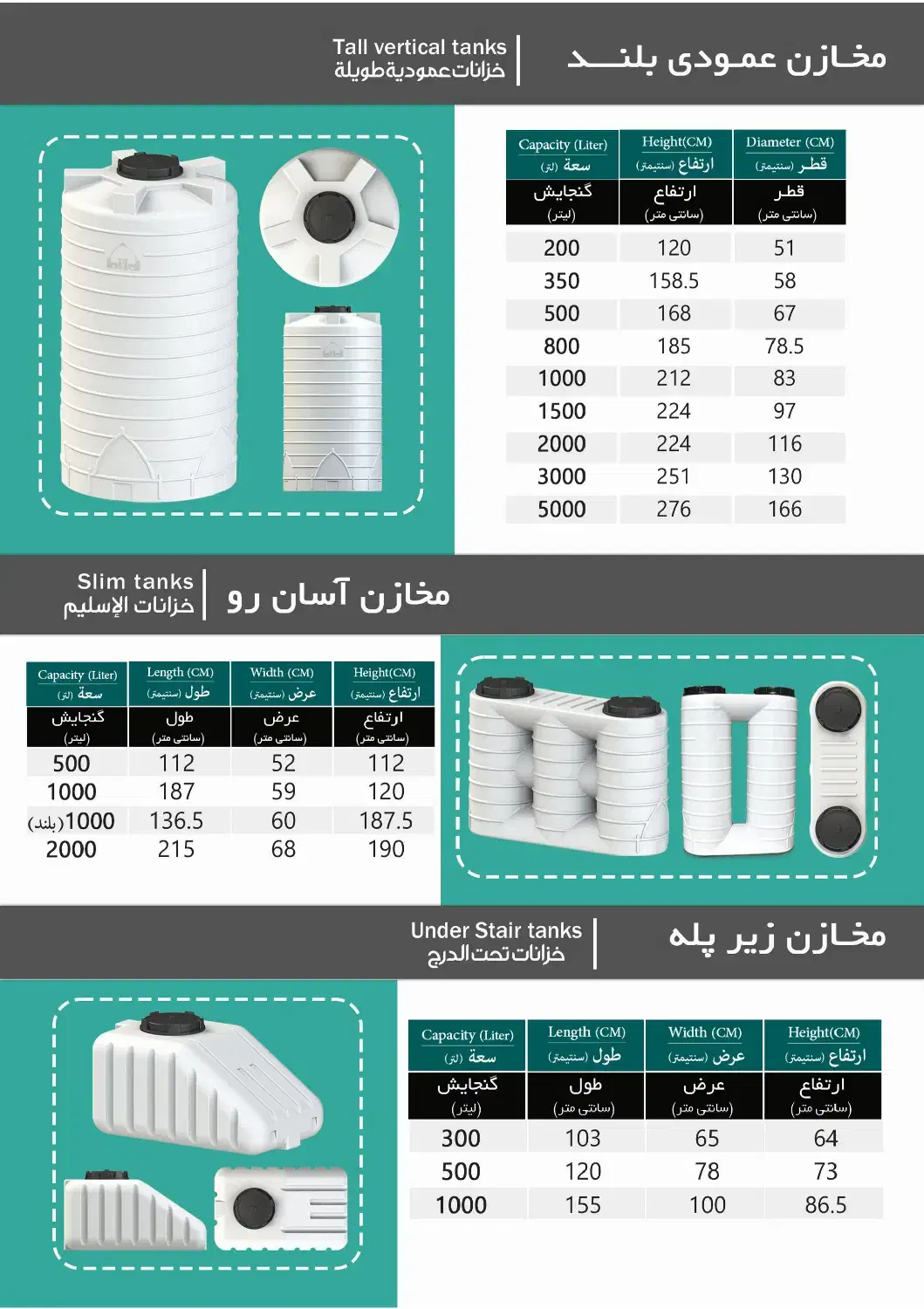 فروش مخزن ۲۰۰تا ۲۵۰۰۰لیتر/گارانتی واقعی/استاندارد|مصالح و تجهیزات ساختمان|تهران, پاسداران|دیوار