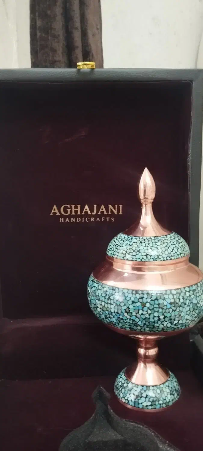 شکلات خوری مس فیروزه کوب آقاجانی|صنایع دستی و سایر لوازم تزئینی|تهران, شهرک دانشگاه|دیوار