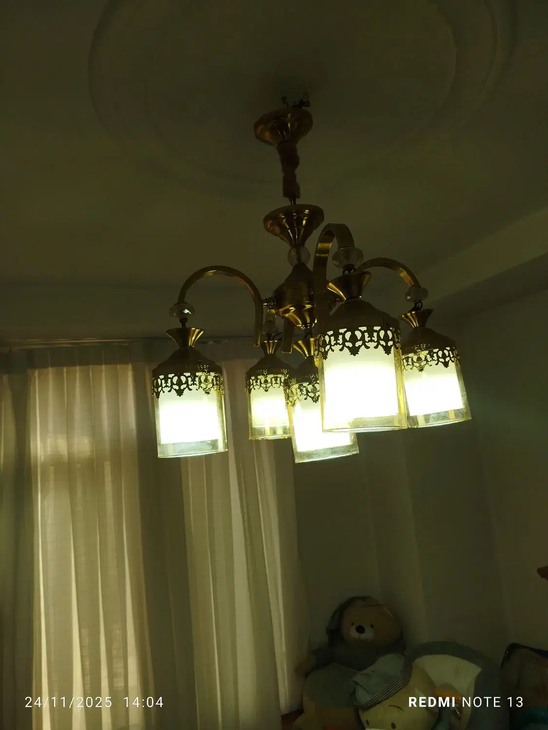 لوستر 5شاخه|لوستر و چراغ آویز|اسلام‌شهر, شهرک مفیدی|دیوار