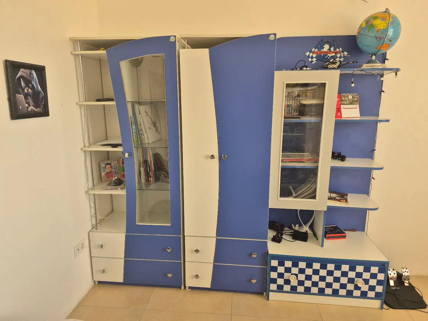 سرویس خواب و کمد کودک فروش فوری با تخفیف ویژه|تخت و صندلی بچه|زاهدان, |دیوار