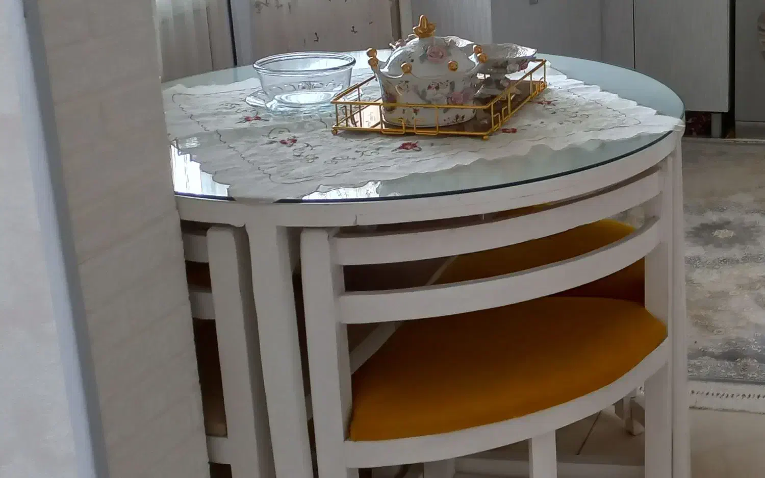 میز غذا خوری چهار نفره|میز و صندلی غذاخوری|محمدیه-قزوین, |دیوار