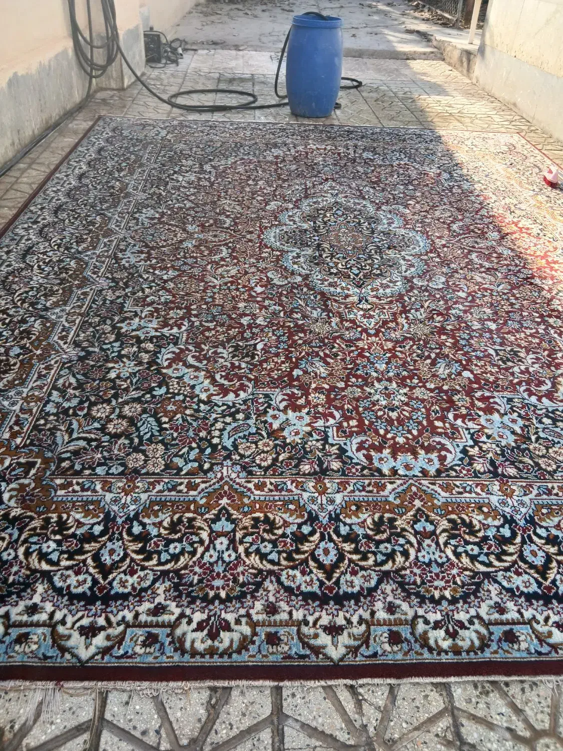 قالی ۱۲ متری ۵۰۰ شانه کاشان، و پالاز موکت ۱۲متری|فرش|دماوند, گیلاوند|دیوار