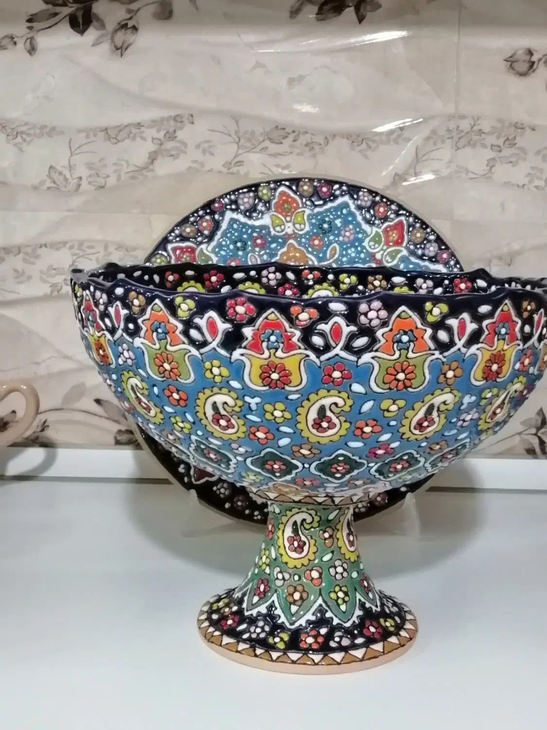 سفال مینا کاری|صنایع دستی و سایر لوازم تزئینی|چناران, |دیوار