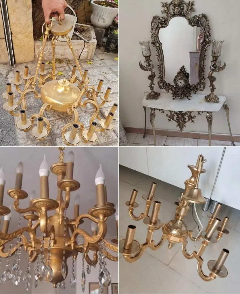 خریدار فروشی لوستر آینه شمعدان (تمام مناطق تهران )|لوستر و چراغ آویز|تهران, استاد معین|دیوار