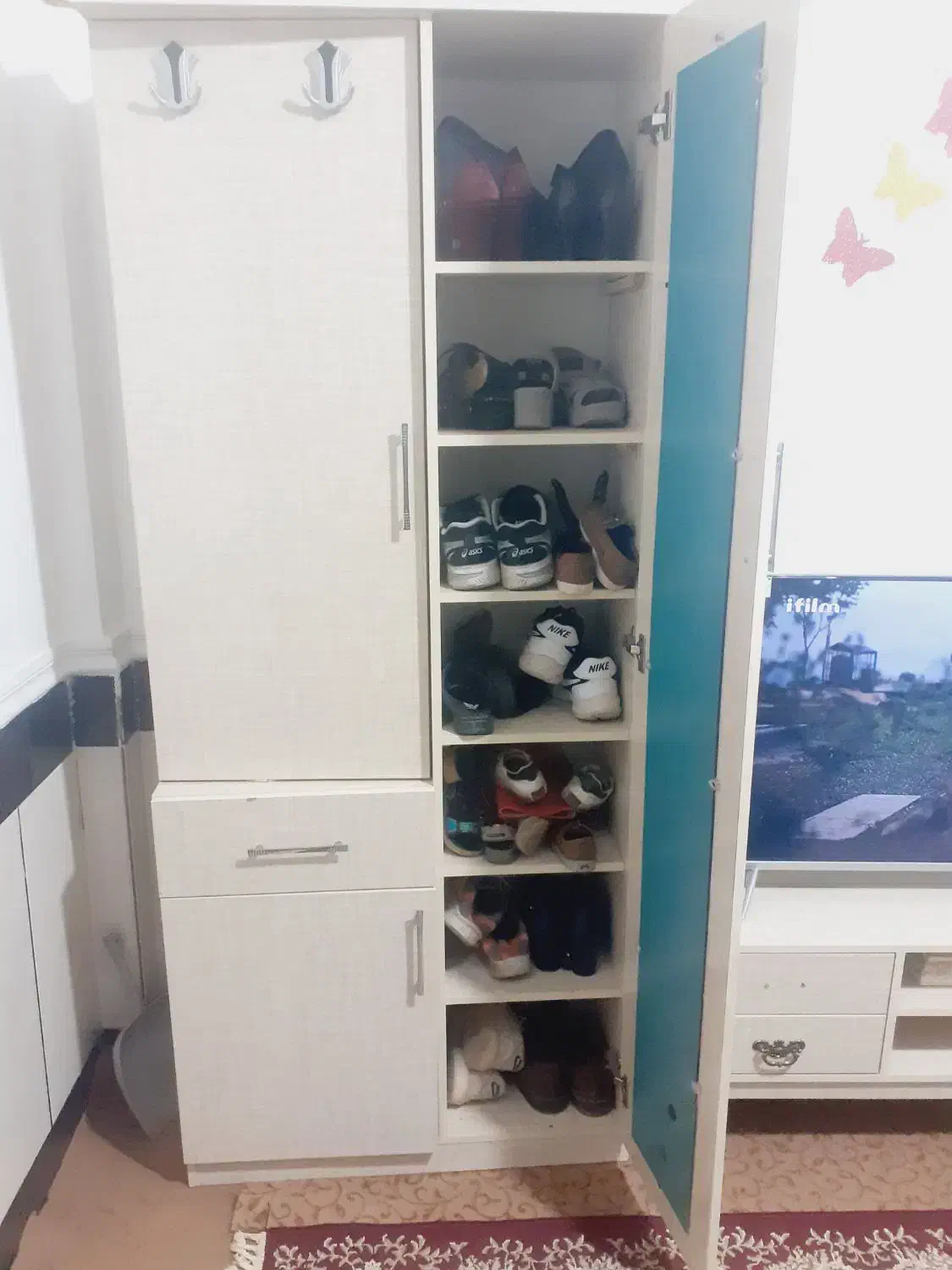 جاکفشی،  بوفه و میز تلوزیون  ، سه تیکه ست|جاکفشی، کمد، دراور|فاضل آباد, |دیوار