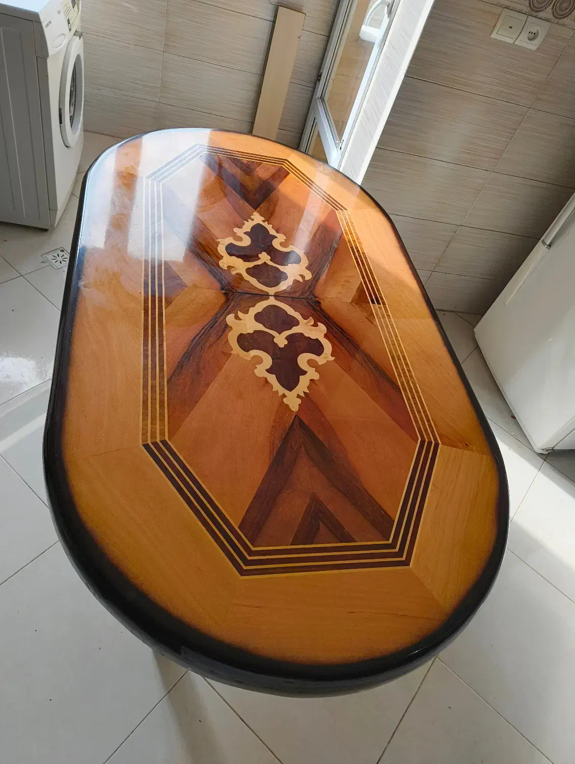 میز ناهارخوری منبت شش نفره|میز و صندلی غذاخوری|تهران, امام زاده عبدالله|دیوار