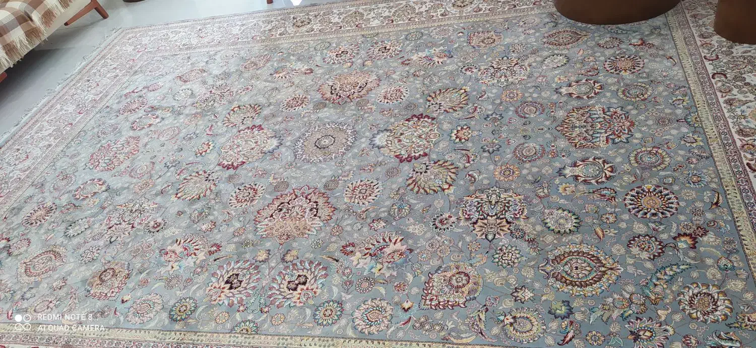 یک تخته فرش ۱۲ متری رنگ فیلی نقره ای|فرش|اهواز, گلستان|دیوار