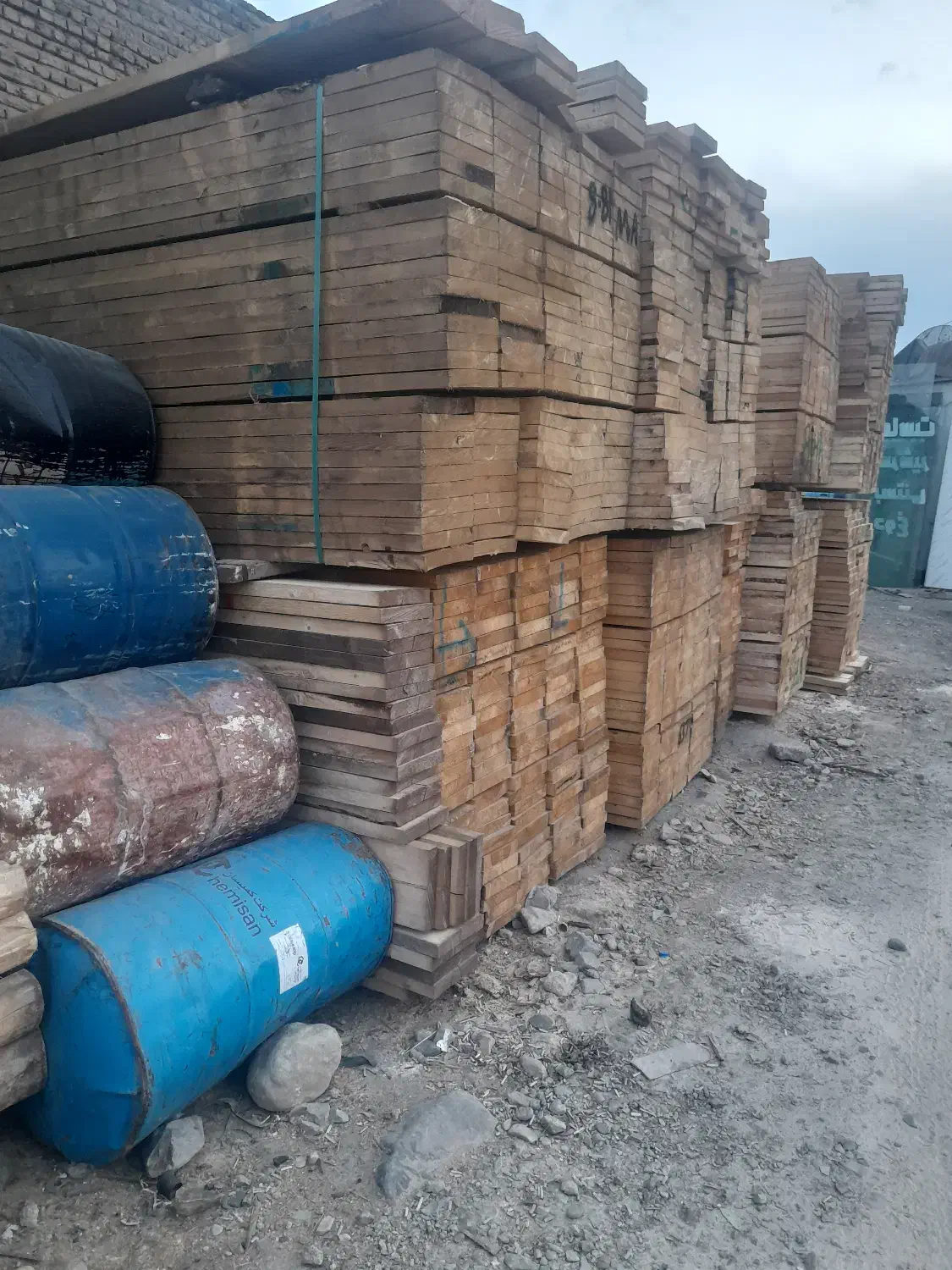 تخته بنایی بشکه نردبان چوبی الوار روسی فرغون|حراج|تهران, ابوذر|دیوار