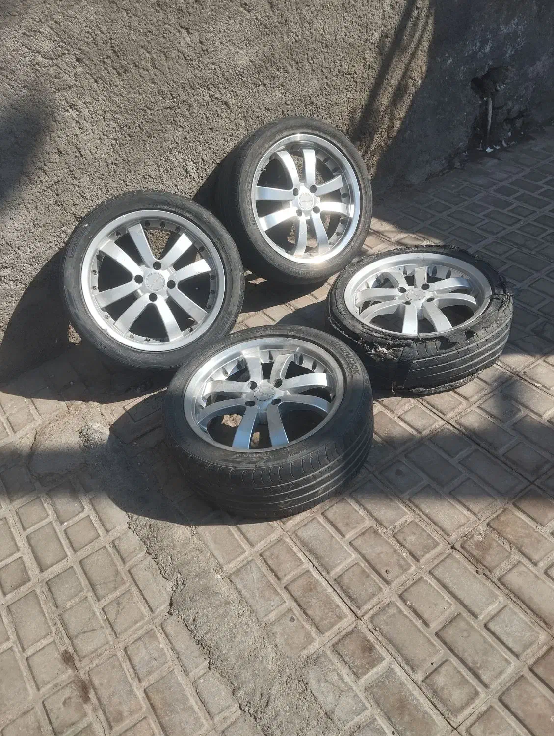 رینگ هفده با لاستیک ۵۰ درصد|قطعات یدکی و لوازم جانبی|بم, |دیوار