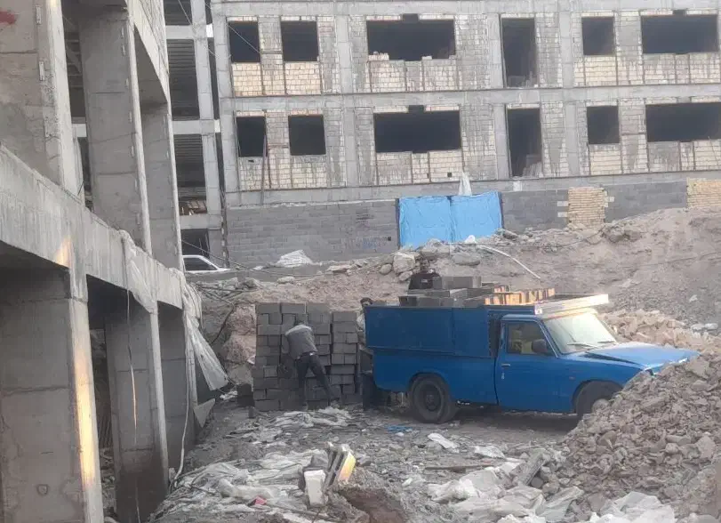 حمل نخاله ماسه و آجر بلوک سیمانی خاور نیسان|خدمات حمل و نقل|قم, بکایی|دیوار