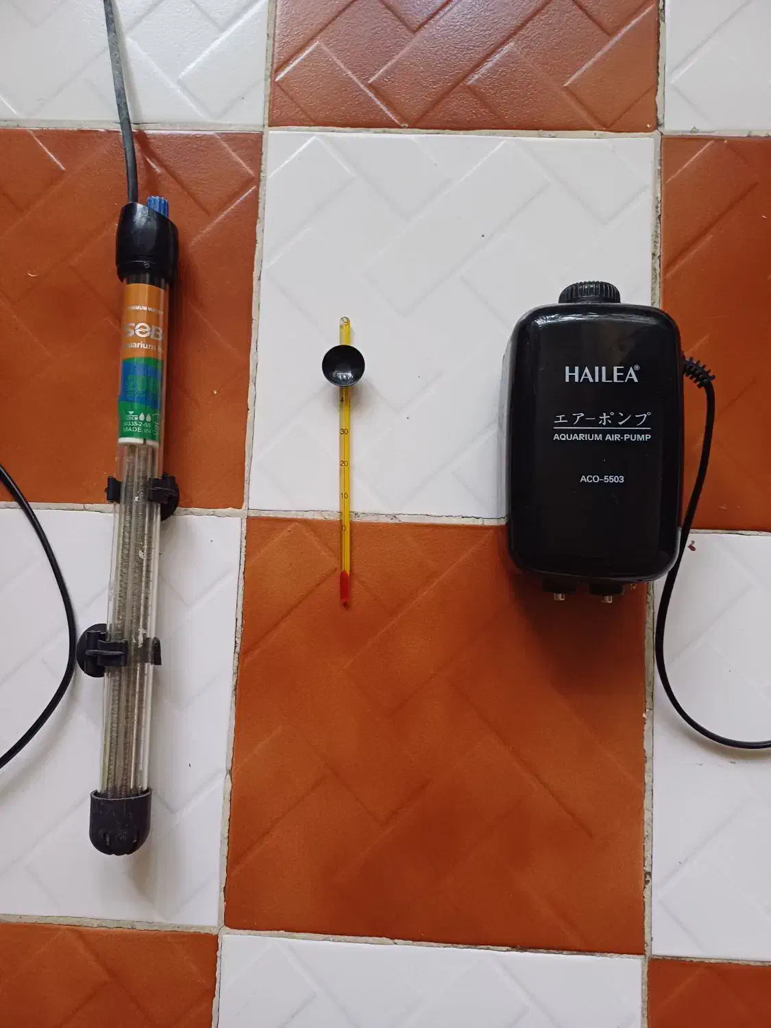آکواریوم پمپ بخاری دماسنج|لوازم جانبی حیوانات|مشهد, نیروی هوایی|دیوار