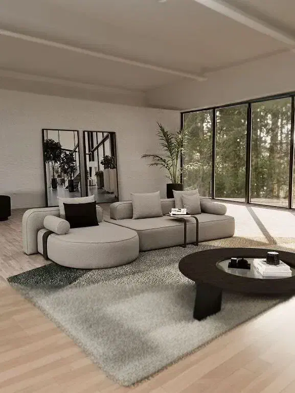 مبل ال مدل نووا(هازل)|مبلمان خانگی و میز عسلی|قشم, |دیوار