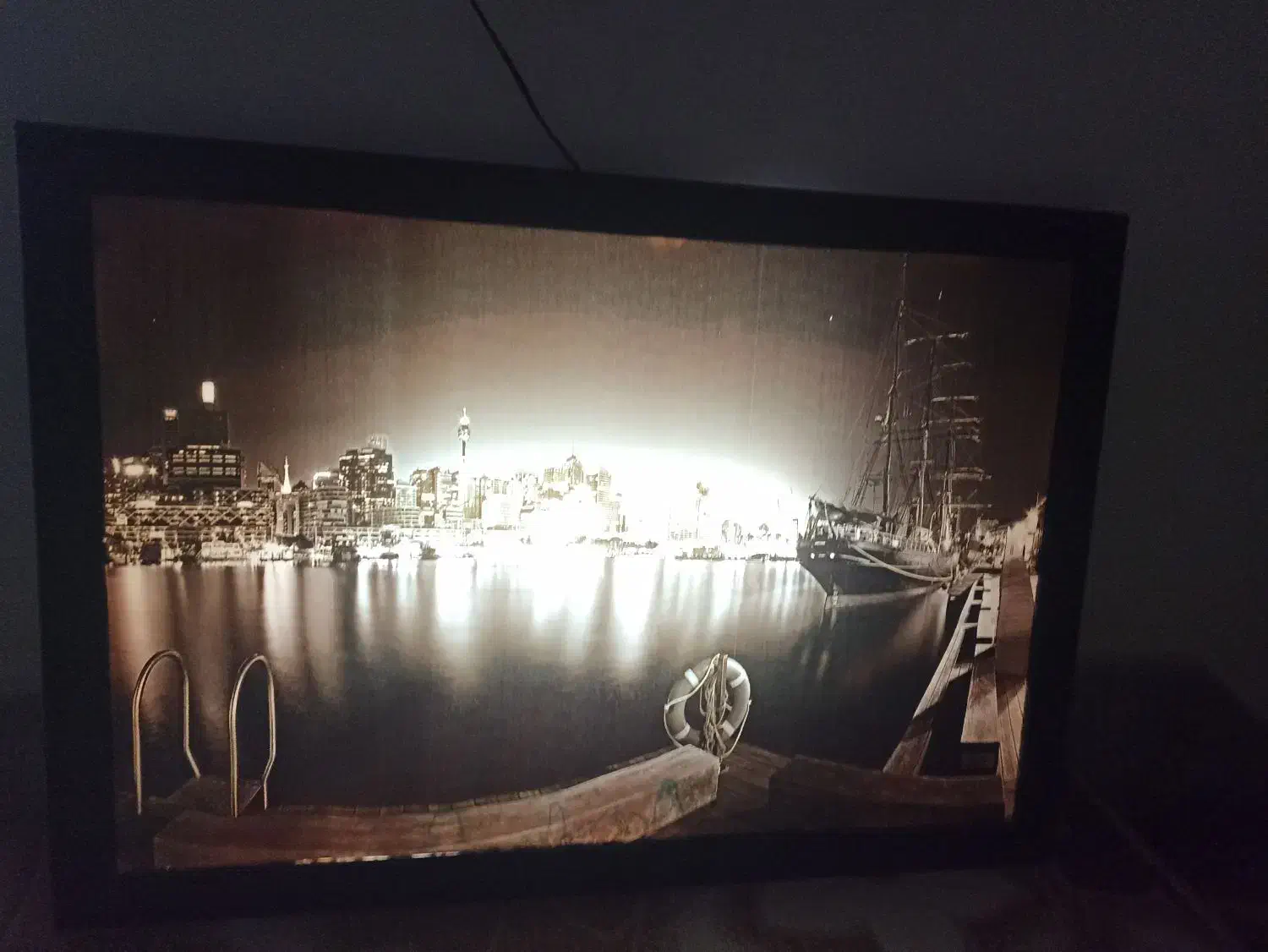 تابلو چراغ دار بزرگ|تابلو، نقاشی، عکس|همدان, |دیوار