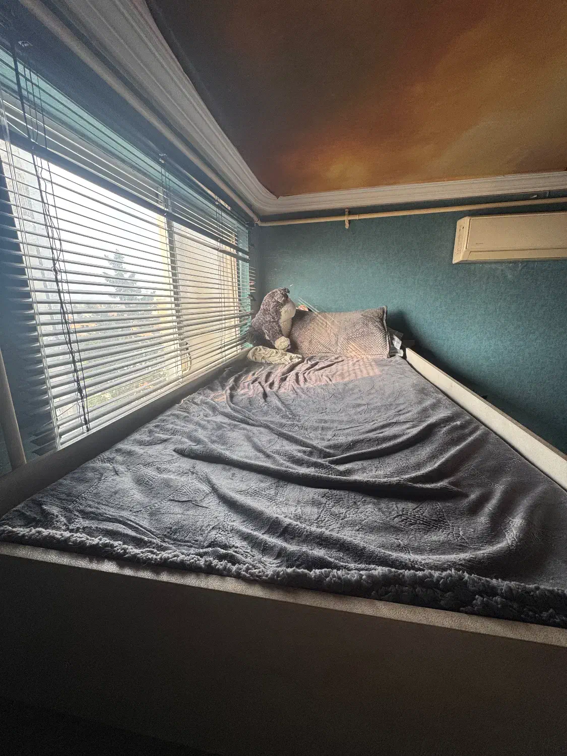 تخت دو طبقه تمام ام دی اف|تخت و سرویس خواب|آمل, |دیوار